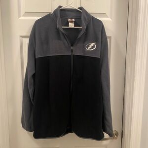 Tampa Bay Lightning Men's Black and Gray Jacket size XL